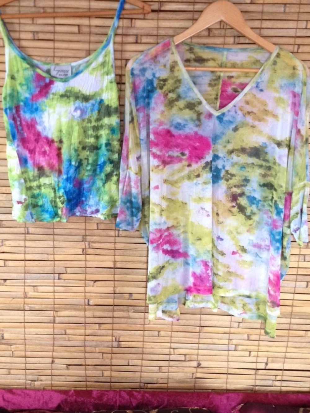 Lynn Ritchie SILVER Multicolor Sheer Top Set